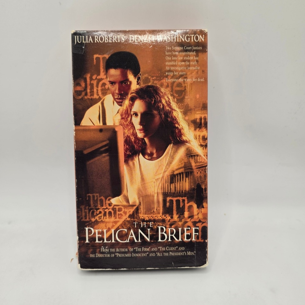 Warner Home Video The Pelican Brief VHS Julia Roberts Denzel Washington Thriller